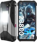 Tank 3 Pro 堅固智慧型手機 5G,Android 14 手機附投影機,36GB RAM+512GB ROM,7.7 吋防水解鎖手機 23800mAh, 2TB 擴展/OTG(僅限 T-Mobile&Verizon)