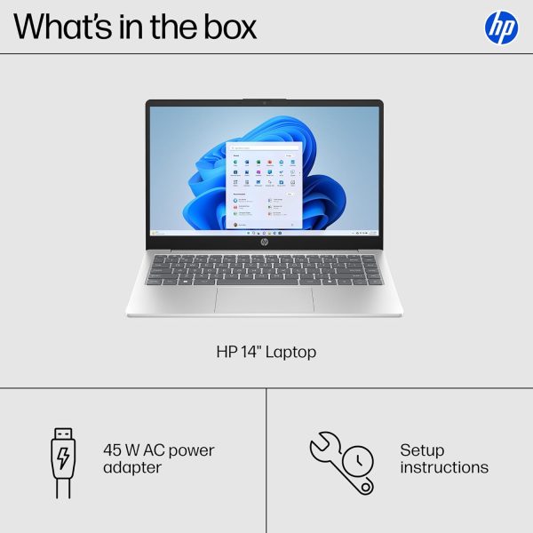 HP 14 吋筆記型電腦,HD 顯示器,Intel Core i3-N305,8 GB RAM,256 GB SSD,Intel UHD Graphics,Windows 11 Home in S 模式,天然銀色,14-ep0299nr - Image 9