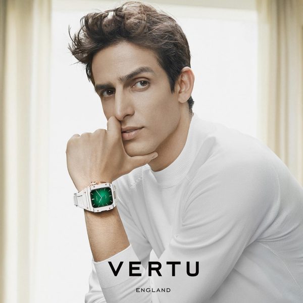 VERTU H1 Diamond 男款智慧手錶,Android 機械智慧型手錶,配備 1.8 吋藍寶石顯示器,接聽/撥打電話,健身手錶,血氧,心率和 100 多種運動模式(白色/金色) - Image 2