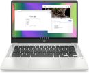 HP Chromebook 14 筆記型電腦,Intel Celeron N4120,4 GB RAM,64 GB eMMC,14 吋 HD 顯示器,Chrome OS,輕薄設計,4K 圖形,電池壽命長,灰灰色鍵盤(14a-na0226nr,2022,礦物銀)