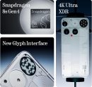 Nothing Phone (3) 手機 2025 全新 5G 解鎖手機 512GB,Android 15,Snapdragon 8s Gen4,AI 手機,附四個 50MP 相機和AMOLED 顯示器,5150mAh, 字形介面,智慧型手機白色