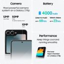SAMSUNG 三星 Galaxy Z Flip6,512GB 解鎖 Android 智慧型手機、FlexCam、照片輔助、攝錄機模式、即時解釋器、小巧可折疊設計、口袋尺寸便攜性、2024 年美國 1 年保固,藍色