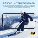 解鎖手機 F25 Ultra,12GB + 512GB,5G Android 14 手機,7 吋 OLED 顯示器,108MP+48MP 相機,大型電池 5000mAh, 內建筆,臉部識別,GPS,雙 SIM 卡智慧型手機(粉紅色)