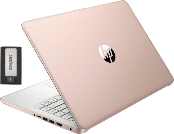 HP Stream 14 吋 HD BrightView 筆記型電腦,Intel Celeron N4120,16GB RAM,416GB 儲存空間(128GB eMMC + 288GB 擴充基座組),Intel UHD 顯示卡 720p 相機、Wi-Fi、1 年 Office 365、Win 11 S、金色