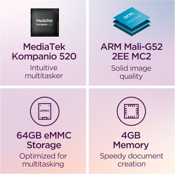 Lenovo IdeaPad Slim 3 Chromebook - 2024 - 輕量筆記型電腦 - 波浪 MaxxAudio® 喇叭 - 14 吋 HD 顯示器 - HD 720p 相機 - 4GB 記憶體 - 64GB 儲存空間 - 聯發科 Kompanio 520 - 深藍 - Image 3