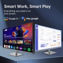 KTC 32 吋 4K 智慧型顯示器,搭配 Google TV 系統 3840 * 2160P Netflix 授權類型 C 65W PD 喇叭 5W * 2 Dolby Audio Hey Google 語音遙控器 HDR WiFi 藍牙 VESA 傾斜式 32 吋智慧型電視