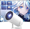 迷你投影機 便攜式 Proyector 4K 支援 全高清 1080P 小型投影機 附 270° 可旋轉支架 電影投影機 相容於電視棒/智慧型手機/HDMI/USB 適用於臥室 / 戶外露營