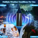 2800+ 英里範圍電視天線,2025 年最強的數位天線,適用於室內智慧型電視,附放大器,360° 長距離接收 HD 本地頻道 -38FT 同軸電纜 - 支援 8K、4K、1080P 適用於智慧型/舊電視