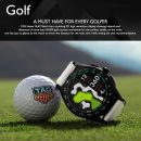 TAG Heuer 智慧型手錶,健身手錶,連接機芯 E4 45 公釐高爾夫版,觸控螢幕,防水,通話,簡訊,步數,心率,健康,鈦合金,白色或黑色/綠色錶帶,SBR8A81.EB0251