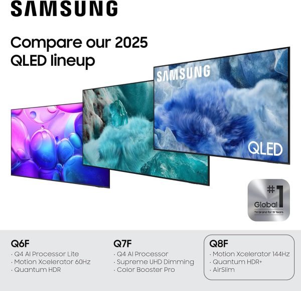 Samsung 三星 43 吋 Class QLED Q8F 4K UHD 智慧型電視(2025 年型號) Q4 AI 處理器,100% 色量,AirSlim 設計,無盡的免費內容,Samsung Vision AI,Alexa 內建 - Image 5