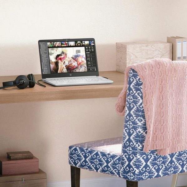HP 14 吋超輕筆記型電腦,適用於學生和家中 (Intel 四核心 N4120、4GB RAM、128GB(64GB + 64GB SD)、1 年 Office 365) 11 小時長效電池續航力、網路攝影機、WiFi、Win 11 Home in S 模式 - 雪白 - Image 9