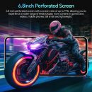 解鎖手機 R56 Ultra 5G,12+512GB 解鎖手機,48MP+108MP 雙攝像頭,5000mAh 電池,5G 雙SIM卡智慧型手機,7 吋 HD 螢幕,Android 14.0,Face ID/GPS(鈦白)