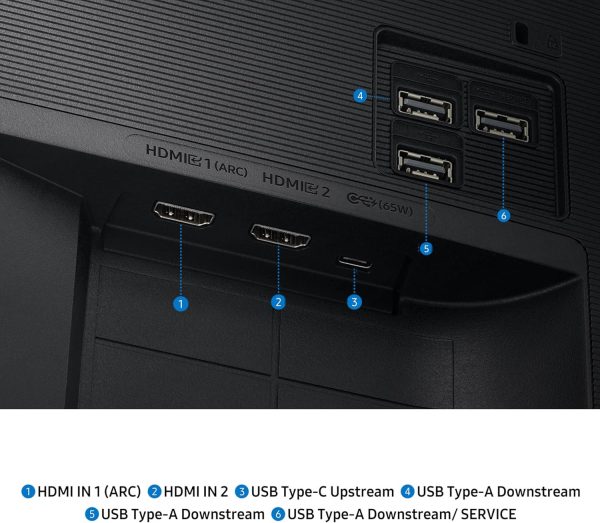 Samsung 三星 32 吋智慧型顯示器 M7 (M70F) 4K UHD 顯示器,Samsung Vision AI,智慧型電視應用程式,電競集線器,USB-C,HDMI 和 USB-A,黑色,LS32FM702UNXZA,2025 - Image 10