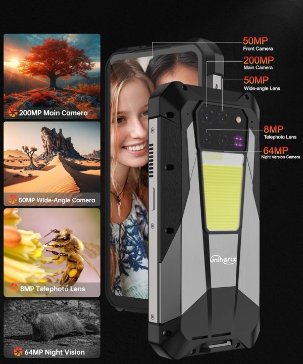 Tank 3 Pro 堅固智慧型手機 5G,Android 14 手機附投影機,36GB RAM+512GB ROM,7.7 吋防水解鎖手機 23800mAh, 2TB 擴展/OTG(僅限 T-Mobile&Verizon) - Image 6