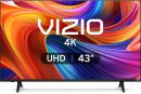 VIZIO 43 吋 4K UHD LED 智慧型電視,附杜比 Vision HDR,DTS Virtual:X,Alexa 相容性,內建 Chromecast ,藍牙耳機功能(V4K43M-08)(翻新)