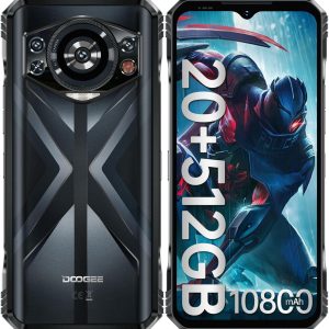 DOOGEE S118 堅固手機解鎖 2024-Android 14 堅固型智慧型手機,Helio G99 20GB RAM+512GB ROM,6.6 吋 FHD+120HZ,10800mAh 電池 - 33W 手機,50MP 相機防水手機/4G 雙 SIM/NFC/OTG