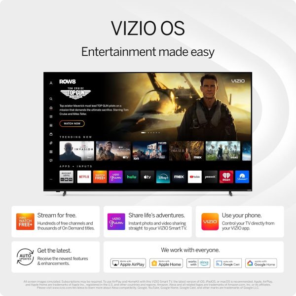 VIZIO 40 吋 Full HD 1080p 智慧型電視,附 DTS Virtual:X、Alexa 相容性、Google Cast 內建藍牙耳機、(VFD40M-08 New) - Image 6
