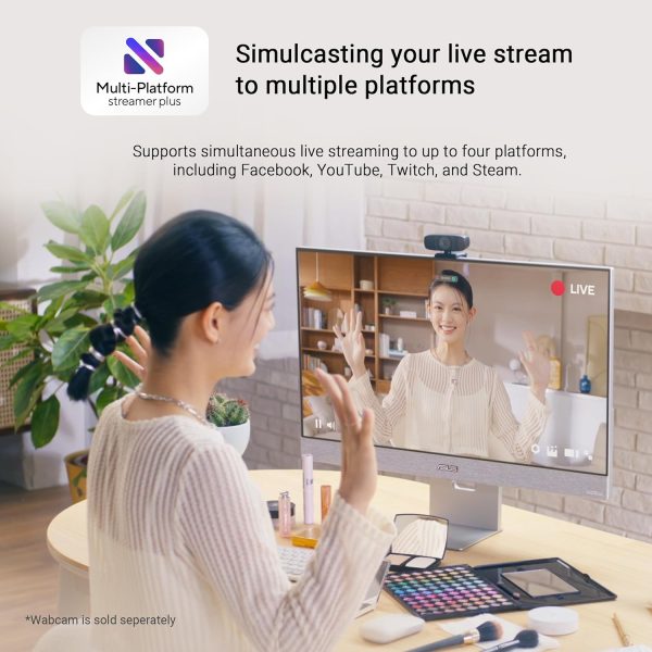 ASUS 華碩 ZenScreen 31 吋 4K USB-C 智慧型顯示器 (MS32UC) - UHD (3840 x 2160) IPS、98% DCI-P3、GoogleTV、Harman Kardon 喇叭、USB-C (90W PD)、無線顯示器、Netflix 和 YouTube,3 年保固 - Image 3