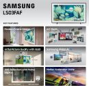 Samsung 三星 50 吋 Class The Frame LS03F 4K QLED 智慧型電視(2025 年型號)薄型壁掛式,現代框架設計,NQ4 AI Gen2 處理器,藝術模式,巧妙的畫質,Samsung Vision AI,Alexa 內建