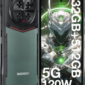 DOOGEE DK10 5G 堅固智慧型手機 2024,32GB+512GB,120W 快速充電(QI 50W),6.67 吋 120Hz 2.5K AMOLED 顯示堅固智慧型手機,50MP+64MP+50MP+16MP,Octa Core 堅固手機,指紋,NFC/OTG