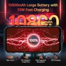 DOOGEE S118 堅固手機解鎖 - 32GB RAM+512GB ROM 手機,10800mAh(33w) 電池智慧型手機,6.6 吋 FHD+120Hz Dispaly,50MP 相機,4G 雙 SIM 安卓 14 手機,IP68/69K/Helio G100/GPS/NFC/OTG