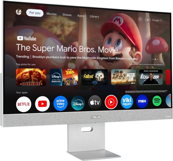 ASUS 華碩 ZenScreen 31 吋 4K USB-C 智慧型顯示器 (MS32UC) - UHD (3840 x 2160) IPS、98% DCI-P3、GoogleTV、Harman Kardon 喇叭、USB-C (90W PD)、無線顯示器、Netflix 和 YouTube,3 年保固 - Image 14