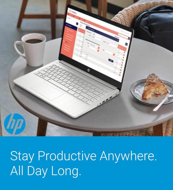 HP 14 吋超輕筆記型電腦,適用於學生和家中 (Intel 四核心 N4120、4GB RAM、128GB(64GB + 64GB SD)、1 年 Office 365) 11 小時長效電池續航力、網路攝影機、WiFi、Win 11 Home in S 模式 - 雪白 - Image 6