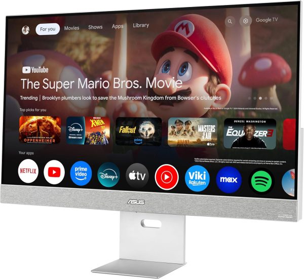 ASUS 華碩 ZenScreen 31 吋 4K USB-C 智慧型顯示器 (MS32UC) - UHD (3840 x 2160) IPS、98% DCI-P3、GoogleTV、Harman Kardon 喇叭、USB-C (90W PD)、無線顯示器、Netflix 和 YouTube,3 年保固 - Image 13