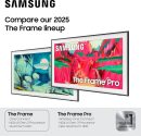 Samsung 三星 50 吋 Class The Frame LS03F 4K QLED 智慧型電視(2025 年型號)薄型壁掛式,現代框架設計,NQ4 AI Gen2 處理器,藝術模式,巧妙的畫質,Samsung Vision AI,Alexa 內建