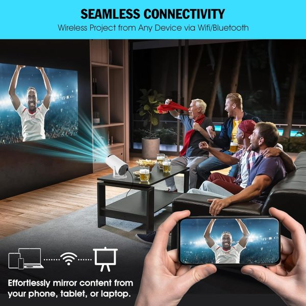 Magic 投影機 Pro - 強大的 4k 立方體,附 WiFi、藍牙和自動垂直校正,帶來家庭影院體驗 - Image 4