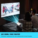 Magic 投影機 Pro - 強大的 4k 立方體,附 WiFi、藍牙和自動垂直校正,帶來家庭影院體驗