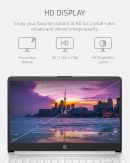 HP 14 筆記型電腦,Intel Celeron N4020,4 GB RAM,64 GB 儲存空間,14 吋微邊緣高清顯示器,Windows 11 家用,輕薄便攜,4K 圖形,Microsoft 365 一年(14-dq0040nr,雪花白)