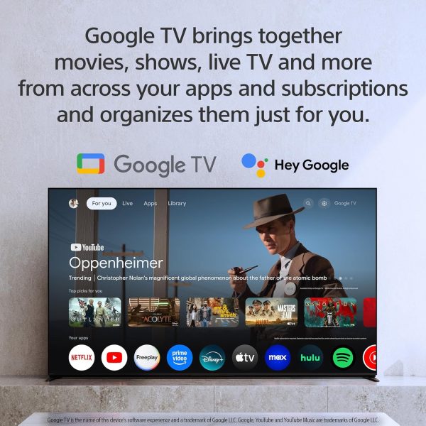 Sony BRAVIA 8 II 65 吋電視、QD OLED, 4K 智慧型 Google TV、XR 處理器,採用 AI 技術,超薄設計,120hz 電視、Dolby Vision/Atmos,PS5、K-65XR80M2、2025 型號的獨家功能 - Image 9