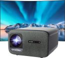 OmniStar 4K Projector with WiFi and Bluetooth, Mini Projector for Iphone 1080P Full HD with Speaker, Auto Focus/1500 ANSI/WIFI6/5G, 200" Display Compatible with iOS/Android/HDMI/USB/TV Stick L80
