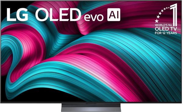 LG 65 吋 OLED evo AI 4K C5 系列智慧型電視,附杜比全景聲、Dolby Vision、HDR10、AI Super Upscaling 4K、電影製作人模式、哇樂團、Alexa 內建 (OLED65C5PUA、2025)